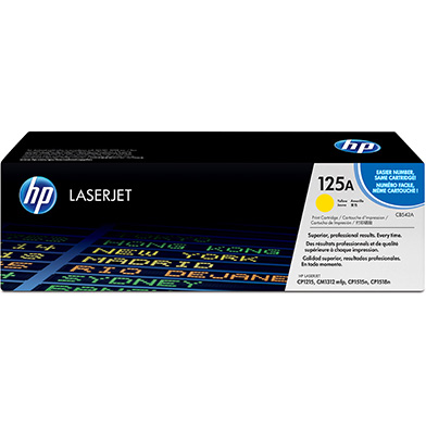 HP CNHPCB542A 125A Yellow Toner Cartridge (1,400 Pages)
